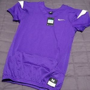 Nike Football Practice Jersey Mesh Purple White M